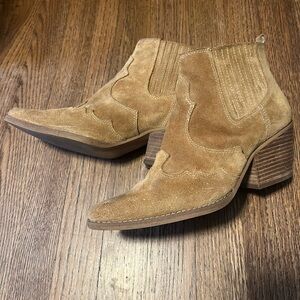 Sam Edelman Brown Suede Ankle Booties